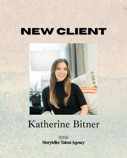 Storyteller Talent Agency new client announcement for Katherine Bitner